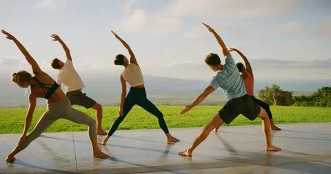 Finding their inner flow Stock Footage 105139564