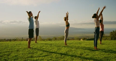 Finding their inner flow Stock Footage 105208401