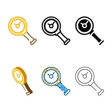 Finding time color icon vector diversity Stock Illustration