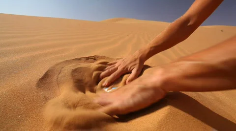 Finding a treasure Stock Footage 563638