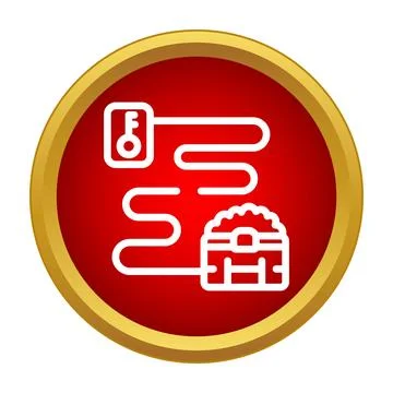 Finding treasure quest with key and path icon イラスト素材