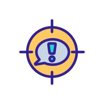 Finding a vector icon solution. Isolated contour symbol illustration Illustrazione stock