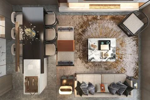 Finding Your Style Exploring Different Interior Design Concepts for Living .. Stock-Illustration