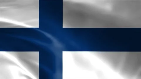 Findland Flag Stock Footage 262499836