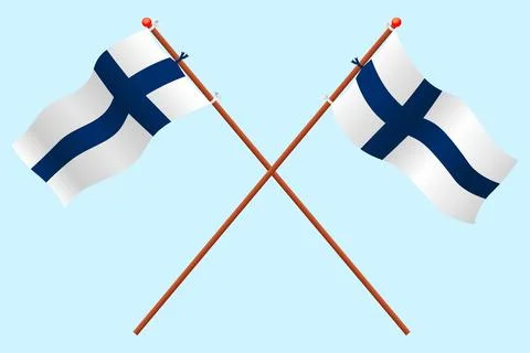 Findland flag Stock Illustration