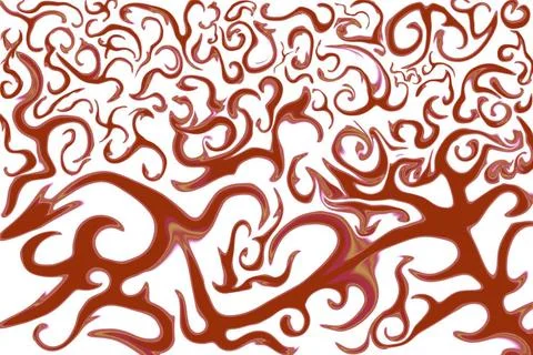 Fine art, computer graphics, designs, paintings, creative curve &amp; imaginat... Stock Photos