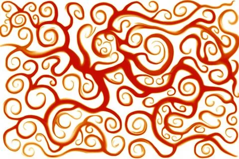 Fine art, computer graphics, designs, paintings, creative curve &amp; imaginat... Foto stock