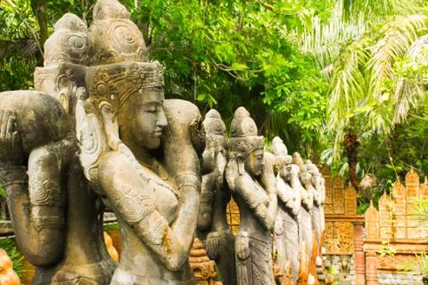Fine Art in Dusit Dhewa, Samui Cultural Center, Koh Samui Island, Thailand Stock Photos