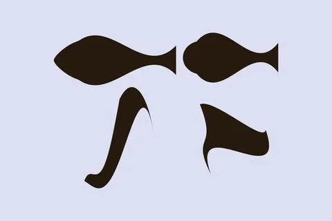 Fine art shape art. Vector illustration Illustrazione stock