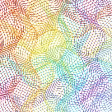 Fine background designed in rainbow curves Stock Illustration