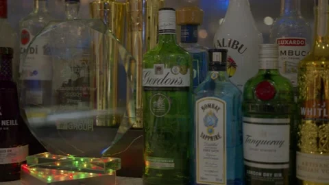 Fine bar Showcase Stock Footage 167267363