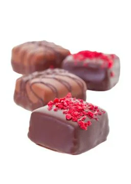 Fine chocolate macro Foto stock