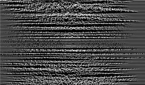 Fine circle geometric lines pattern on a black background. Glowing particles. Stock Illustration