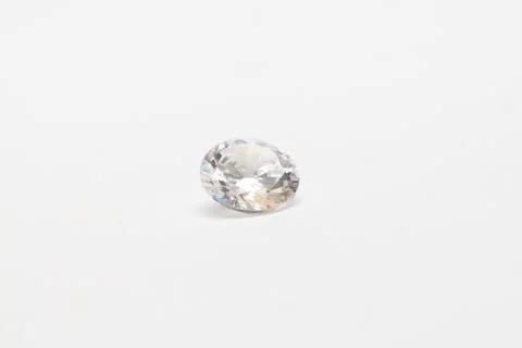 Fine diamond on a white background Stock Photos