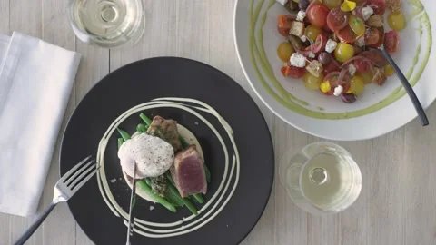 Fine dining 3 - 4k Video stock 162176536