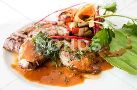 Fine Dining Cuisine - French Dish On The Table