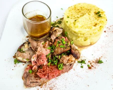 Fine dining cuisine Foto stock
