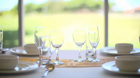 Fine Dining Stock Footage 33626988