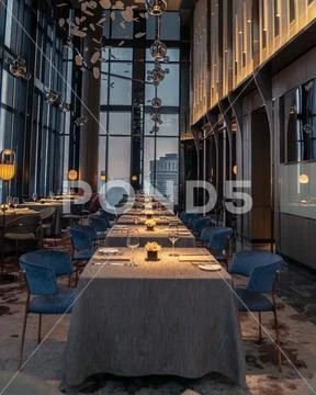 Fine dining restaurant EQ Kuala Lumpur Stock Photos
