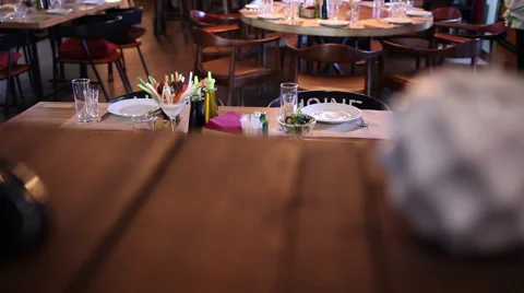 Fine dining in Restaurant Stock Footage 64921500