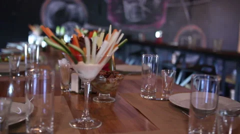 Fine dining in Restaurant Stock Footage 64922744