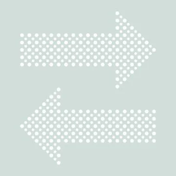 Fine Dotted Arrows Ilustración de archivo