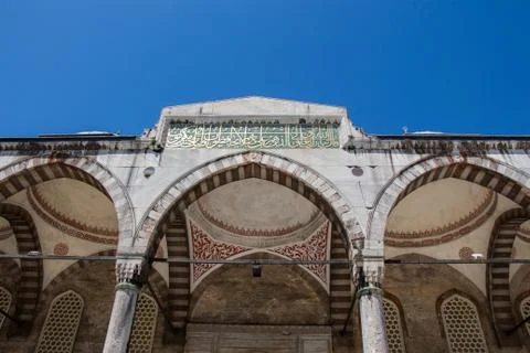 Fine example of ottoman Turkish architecture fragments 스톡 사진