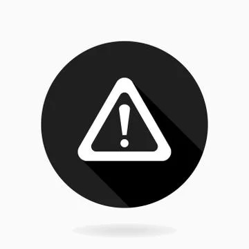 Fine Exclamation Icon Stock Illustration