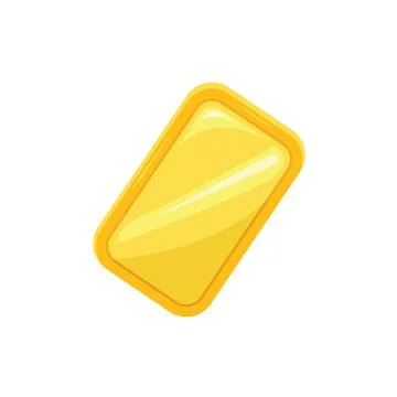 Fine gold isolated on white background vector element design Stock Illustration