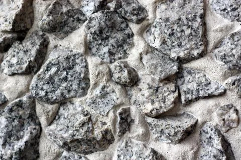 Fine-Grain Gray Granite Texture – Close-Up Stock Photos
