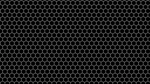 Fine Grained Mesh of Hex Grid Panels Mask Moving Slowly Video stock 139738994