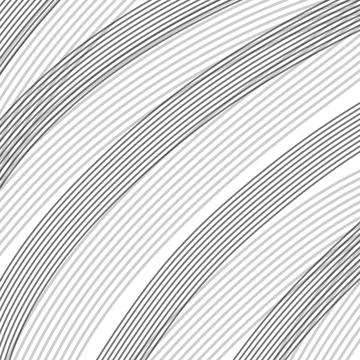 Fine Gray Curved Line Pattern Background Stock Illustration