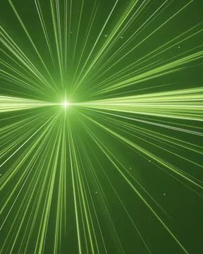Fine green rays explode outward from a brilliant center, delivering a high-.. Stock Illustration
