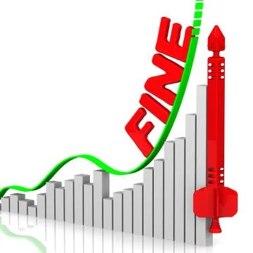 Fine. Growth chart 스톡 일러스트