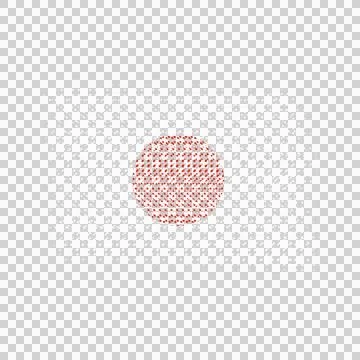 Fine Halftone Dot Texture Japan Flag Illustration Stock Illustration