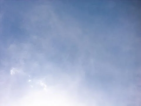 Fine Hazy Clouds and Soft Light Across a Blue Sky Stock Photos