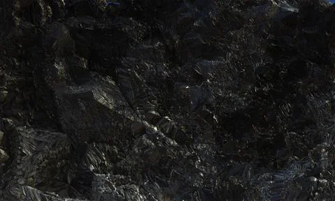 Fine image of black marble stone background. Black granite rock. 3d rendering 스톡 일러스트