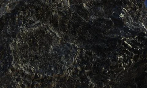 Fine image of black marble stone background. Black granite rock. 3d rendering 스톡 일러스트