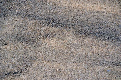 Fine luminous sand patterns in the beach of Matosinhos Stock Photos