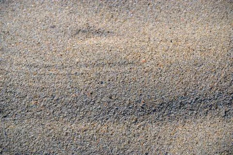 Fine luminous sand patterns in the beach of Matosinhos Stock Photos