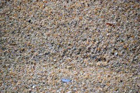 Fine luminous sand patterns in the beach of Matosinhos Stock Photos