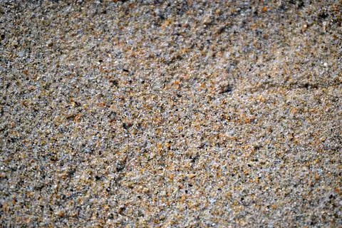 Fine luminous sand patterns in the beach of Matosinhos Stock Photos