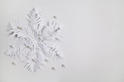 Fine paper snowflake Stock Photos