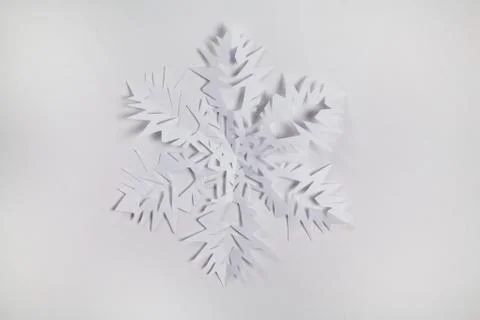 Fine paper snowflake Stock Photos