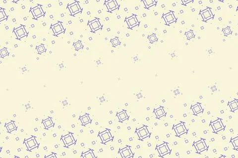 Fine purple wireframe cubes and tiny geometric marks gather along diagonal .. Stock Illustration