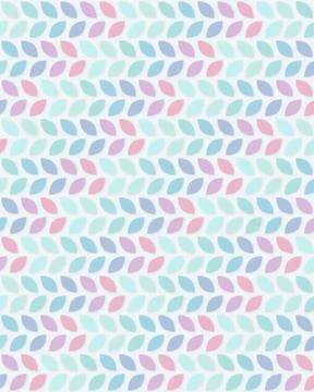 Fine rows of petite leaf shapes create an airy pastel texture dominated by .. Stock Illustration