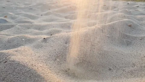 Fine sand on the beach Video stock 247838593