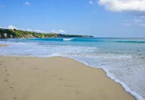 Fine sand beach Stock Photos