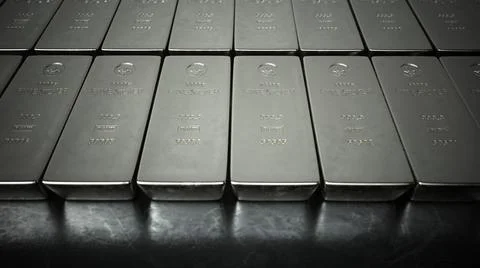 Fine Silver Bars 5000g Ilustración de archivo
