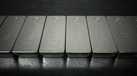 Fine Silver Bars 5000g Ilustración de archivo